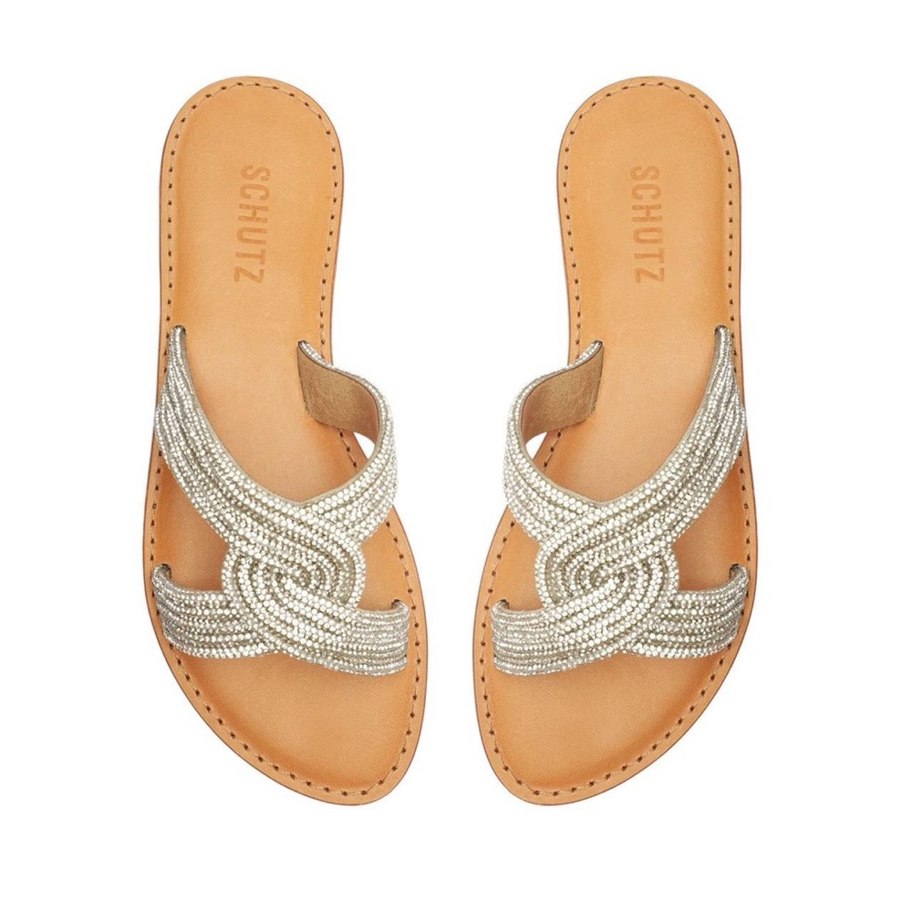 Schutz Silver Women's Sandals
